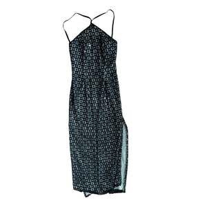 Dress Morgan and co black and silver sequins y2k prom dress dance juniors 7/8